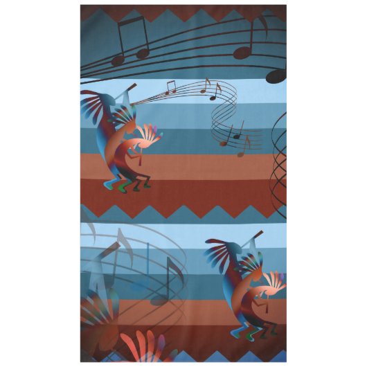 Southwest Kokopelli Music 2 L Tablecloth Tafelkleed (Voorkant)