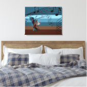 Southwest Kokopelli Music Wrapped Canvas Afdruk (Insitu (Slaapkamer))