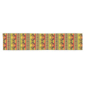 Southwest Kokopelli Pattern Yellow and Red Korte Tafelloper (Horizontaal)