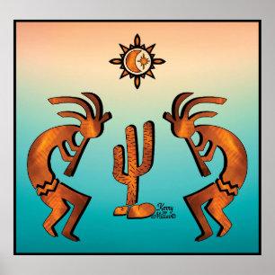 Southwest Kokopelli Poster