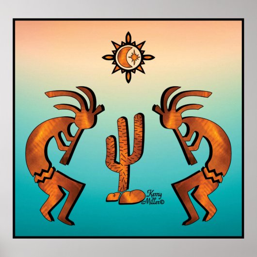 Southwest Kokopelli Poster (Voorkant)