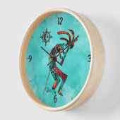 Southwest Kokopelli Round Wall klok (Hoek)