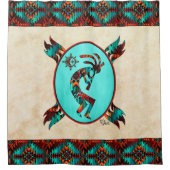 Southwest Kokopelli Shower Curtain Douchegordijn (Voorkant)