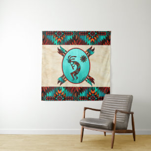 Southwest Kokopelli Tapestry Wandkleed