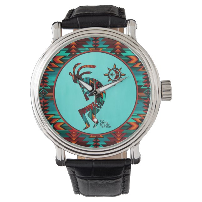 Southwest Kokopelli Watch Horloge (Voorkant)