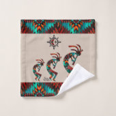 Southwest KokopelliTowel Bath Towel Set Bad Handdoek (Wasdoekje)