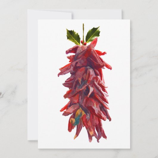 Southwest Mistletoe Invitation Kaart (Voorkant)