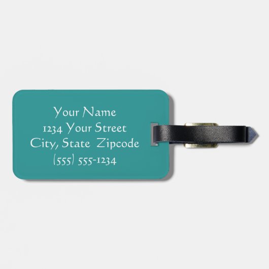 Southwest Motif Custom Bagagelabel (Achterkant horizontaal)