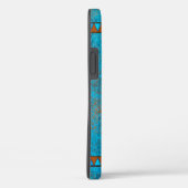 Southwest Mountain Peaks Turquoise Geometric Case-Mate iPhone Case (Achterkant / Rechts)