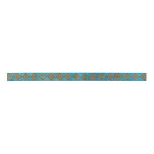 Southwest Mountain Peaks Turquoise Geometric Lint