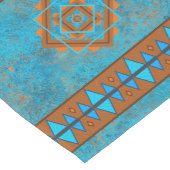 Southwest Mountain Peaks Turquoise Geometric Medium Tafelloper (Hoek)