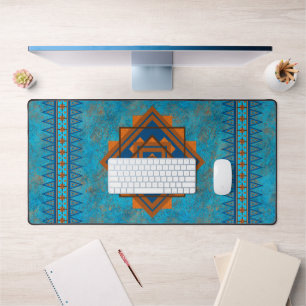 Southwest Mountain Peaks Turquoise geometrisch mot Bureaumat