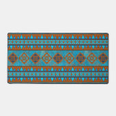 Southwest Mountain Peaks Turquoise geometrisch mot Bureaumat (Voorkant)