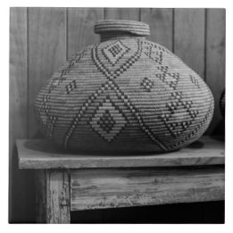 Southwest Native American Baskets Gray Tegeltje