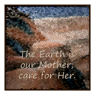 Southwest Native American Moeder Earth Poster Perfect Poster