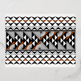 Southwest Native American Rain and Sun Design 2 Folie Feestdagen Briefkaart