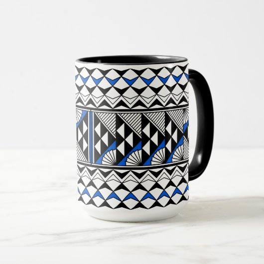 Southwest Native American Rain and Sun Design Mok (Voorkant rechts)