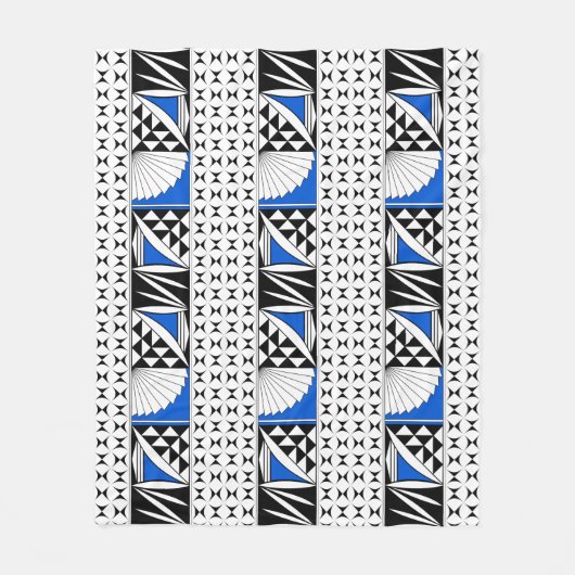 Southwest Native Sunrise in Blue Fleece Deken (Voorkant)