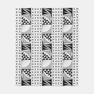 Southwest Native Sunrise in Grey Fleece Deken