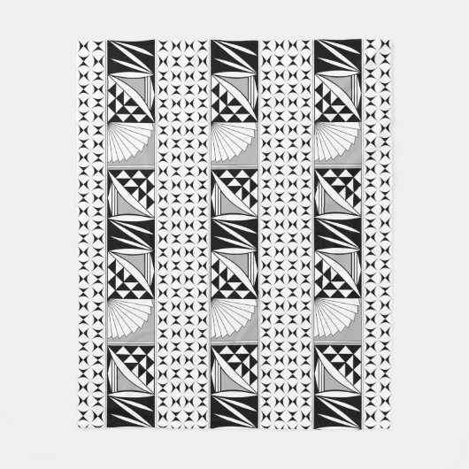 Southwest Native Sunrise in Grey Fleece Deken (Voorkant)