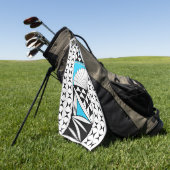 Southwest Native Sunrise in Turquoise Golfhanddoek (Groen)