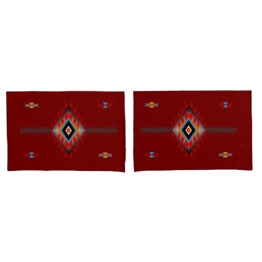 Southwest Pattern #1 - kleur aanpasbaar Kussensloop (Voorkant-Set)