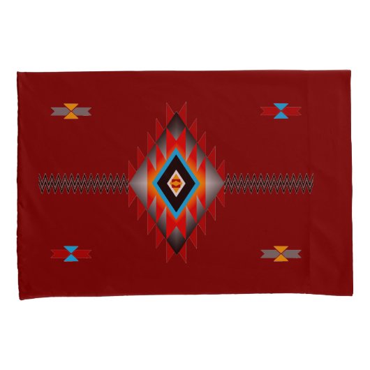 Southwest Pattern #1 - kleur aanpasbaar Kussensloop (Voorkant-Rechts)