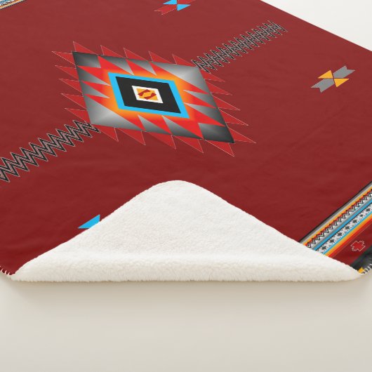 Southwest Pattern #1 - kleur kiezen Sherpa Deken (3/4)