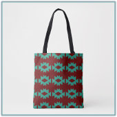 Southwest Pattern Turquoise Canvas tas