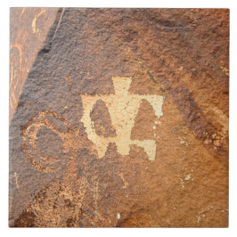 Southwest Petroglyph Ceramic Tile Tegeltje