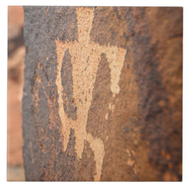 Southwest Petroglyph Ceramic Tile Tegeltje