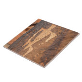 Southwest Petroglyph Ceramic Tile Tegeltje (Zijkant)