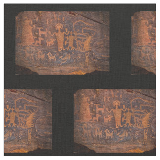 Southwest Petroglyph Cotton Fabric Stof