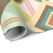 Southwest Retro Pop Art Diamonds Patroon Cadeaupapier (Rol Hoek)