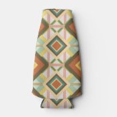 Southwest Retro Pop Art Diamonds Patroon Flesjeskoeler (Voorkant)