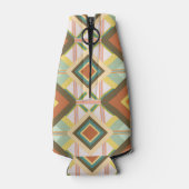 Southwest Retro Pop Art Diamonds Patroon Flesjeskoeler (Achterkant)