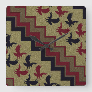 Southwest Retro Vierkante Klok