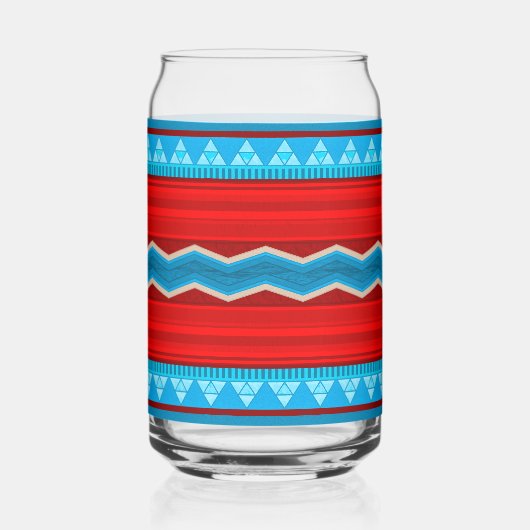 Southwest River Canyon Geometric Red Turquoise (Verso)