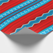 Southwest River Canyon Geometric Red Turquoise Cadeaupapier (Hoek)