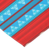 Southwest River Canyon Geometric Red Turquoise Tafelkleed (Gekanteld)