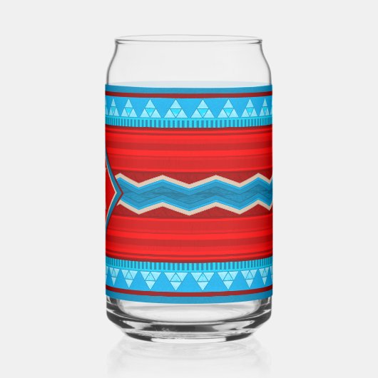 Southwest River Canyon Red Turquoise Monogram (Gauche)