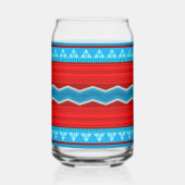 Southwest River Canyon Red Turquoise Monogram Blikvorm Glas (Achterkant)