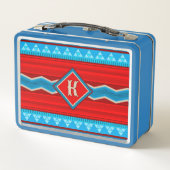 Southwest River Canyon Red Turquoise Monogrammed (Achterkant)