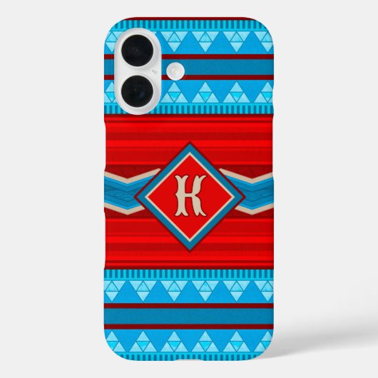 Southwest River Canyon Red Turquoise Personalized Case-Mate iPhone Case (Achterkant)