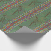 Southwest Roadrunner Sagebrush Green Cadeaupapier (Hoek)