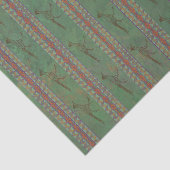 Southwest Roadrunner Sagebrush Green Tissuepapier (Detail)