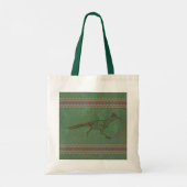 Southwest Roadrunner Sagebrush Green Tote Bag (Achterkant)