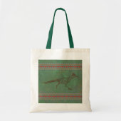 Southwest Roadrunner Sagebrush Green Tote Bag (Voorkant)
