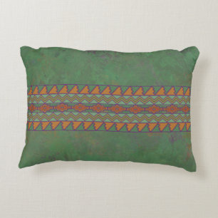 Southwest Sagebrush Green Geometric Design Accent Accent Kussen