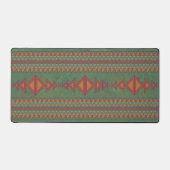 Southwest Sagebrush Green Geometric Design Bureaumat (Voorkant)